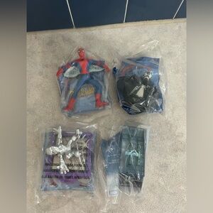 Spiderman Lot of 4 Burger King Spider Man Toys